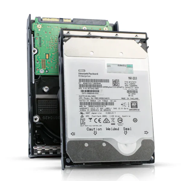 HP Generation 11 857642-002 MB010000JWAYK 10TB 7.2K RPM SAS 12Gb/s 512e 256MB 3.5in Refurbished HDD