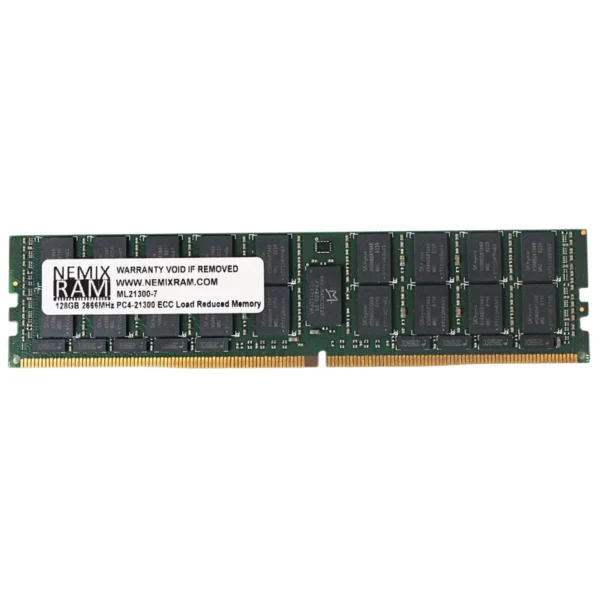 NEMIX RAM ML21300 128GB DDR4 2666MHz LRDIMM ECC Server RAM (PC4-21300) Seller Refurbished